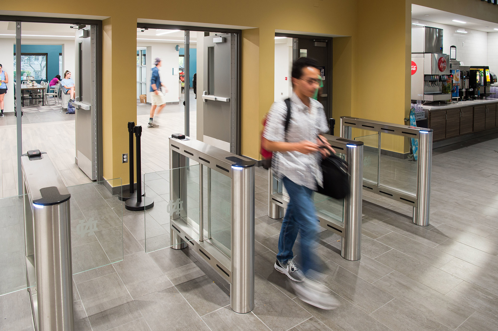 Turnstiles Spare Notre Dame Students Long Wait at New Dining Facility, slide 1
